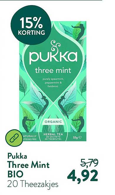 Pukka Three Mint BIO 20 Theezakjes