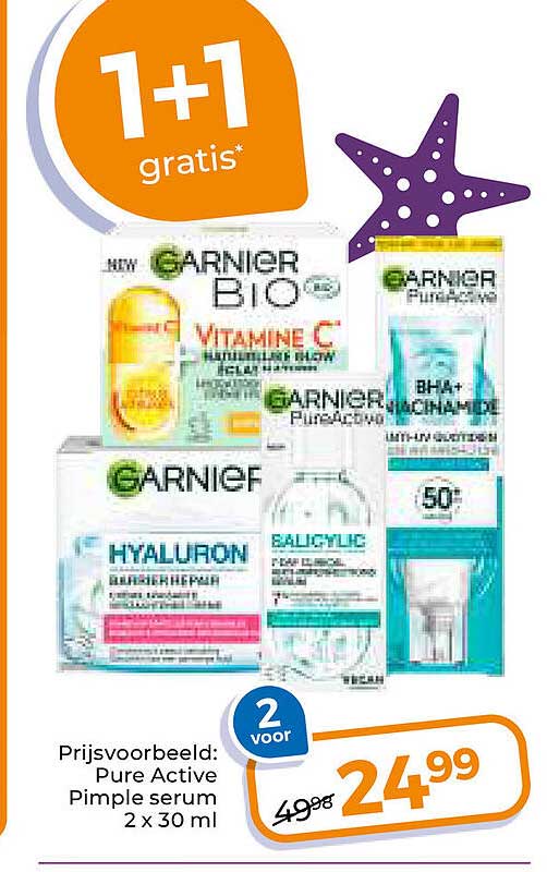 Pure Active Pimple serum 2 x 30 ml 1+1 gratis