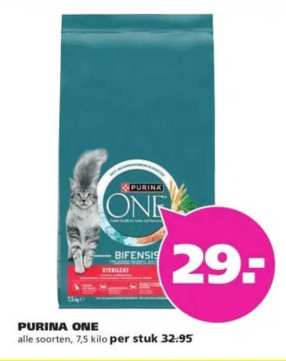 PURINA ONE alle soorten, 7,5 kilo per stuk