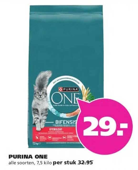 PURINA ONE alle soorten, 7,5 kilo per stuk