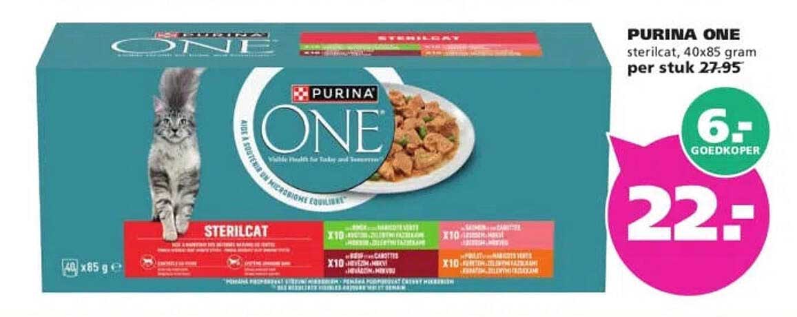 PURINA ONE sterilicat, 40x85 gram