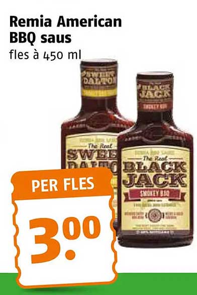 Remia American BBQ Saus fles à 450 ml PER FLES