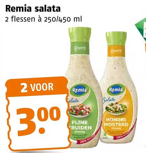 Remia salata 2 flessen à 250/450 ml 2 voor