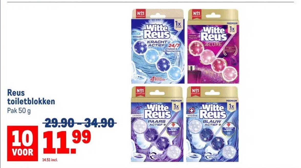 Reus toiletblokken Pak 50 g