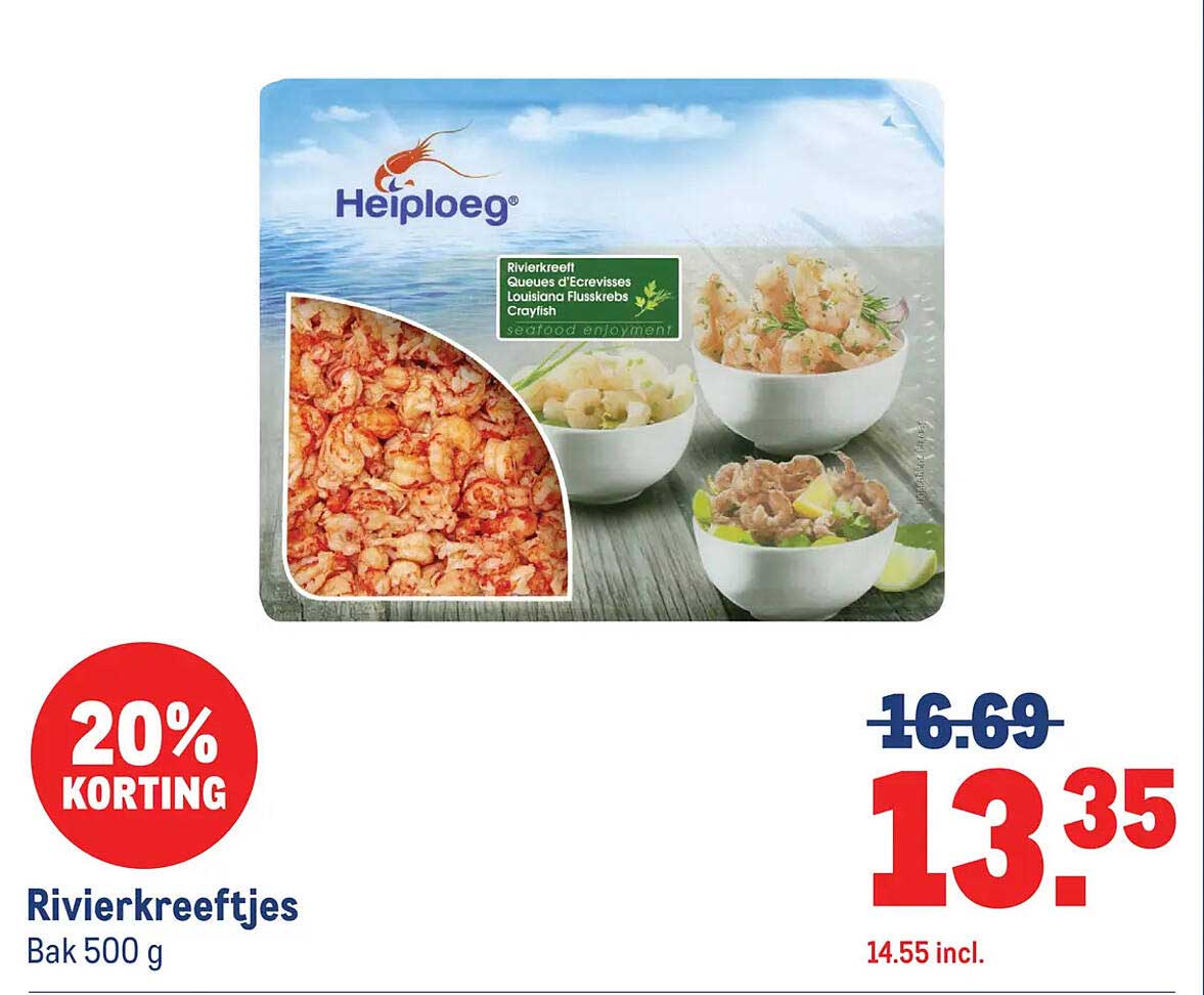 Rivierkreeftjes Bak 500 g