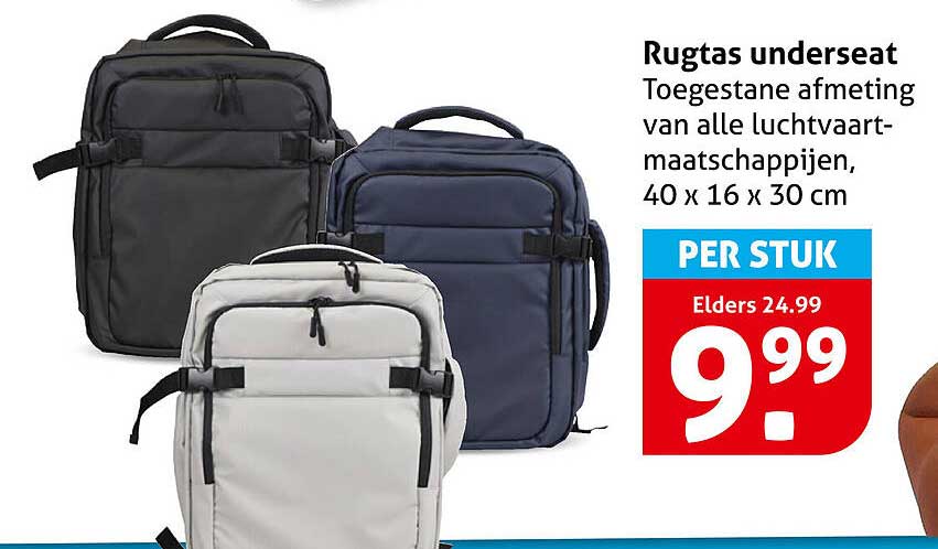 Rugtas underseat
