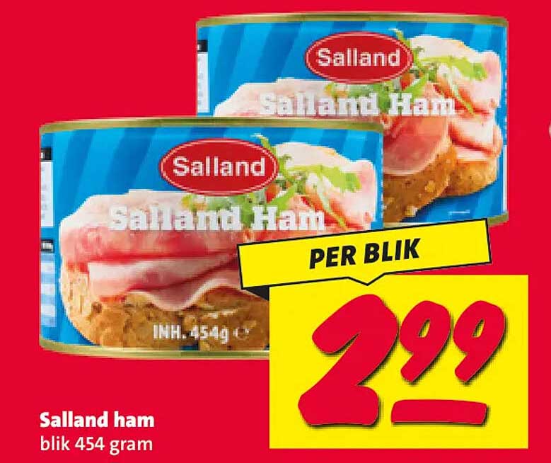 Salland ham blik 454 gram
