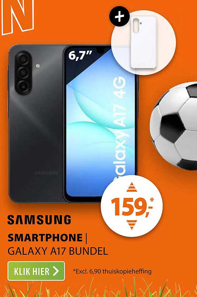 Samsung smartphone Galaxy A17 bundel