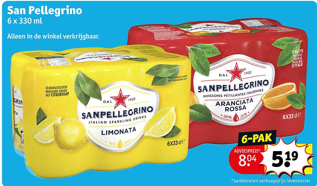 San Pellegrino 6 x 330 ml 6-PACK