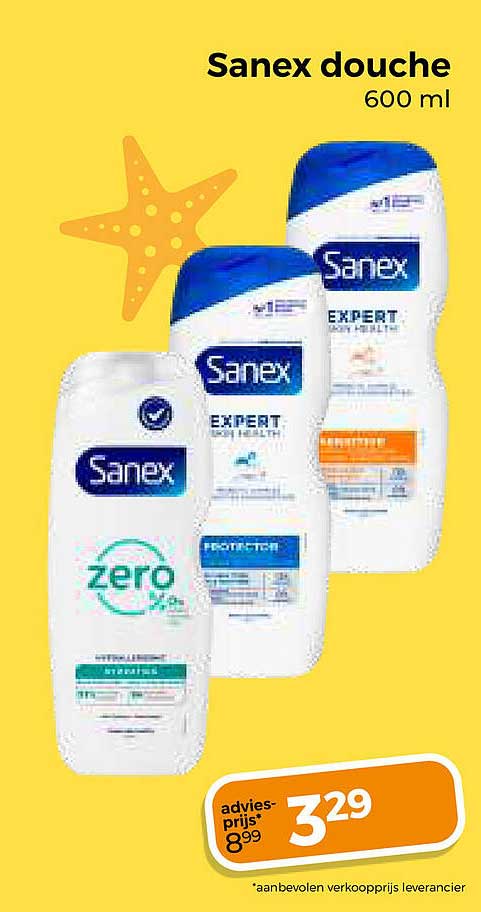 Sanex douche 600 ml