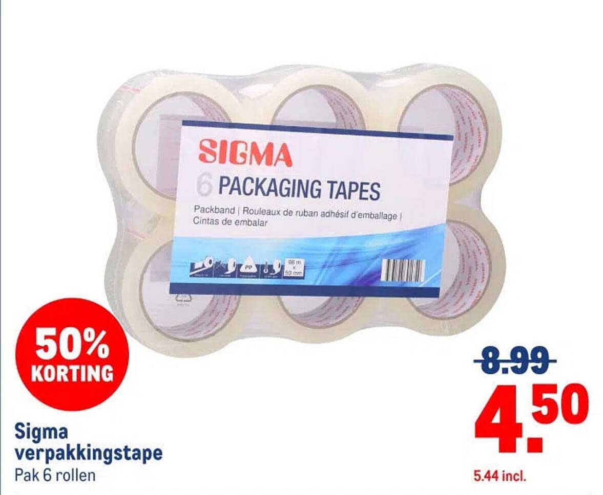 Sigma verpakkingstape