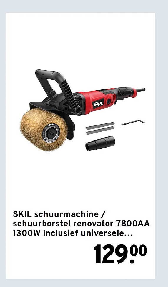 SKIL schuurmachine / schuurborstel renovator 7800AA 1300W inclusief universele...