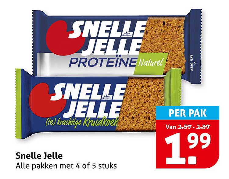 Snelle Jelle Alle pakken met 4 of 5 stuks