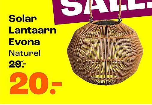 Solar-Lantaarn Evona Naturel