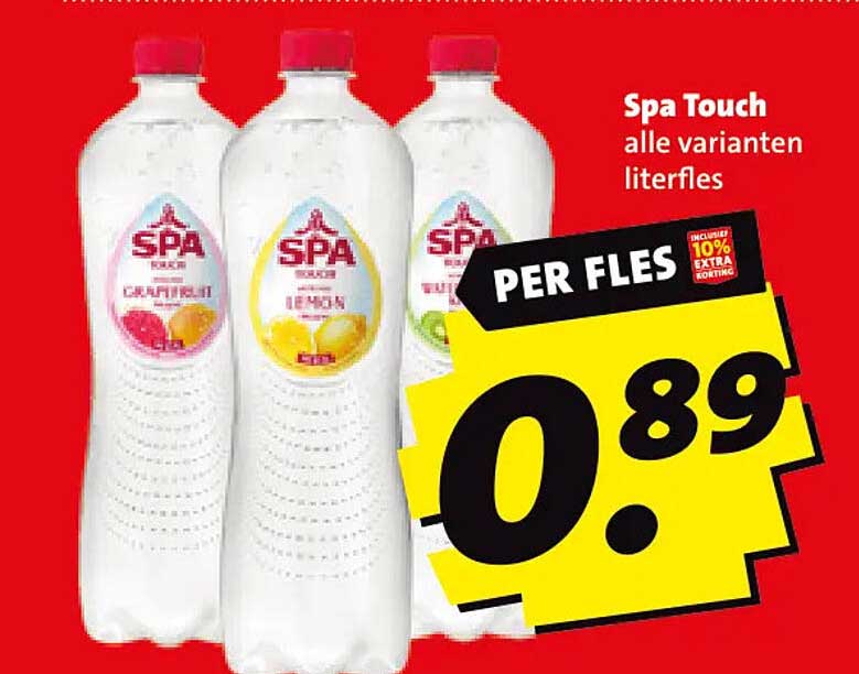 Spa Touch alle varianten literfles per fles