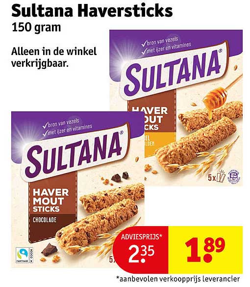 Sultana Haversticks 150 gram