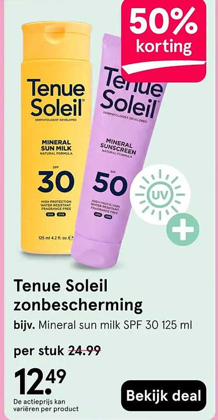 Tenue Soleil zonbescherming 50% korting
