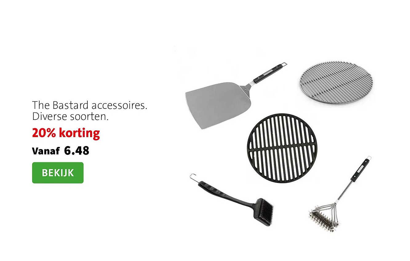 The Bastard accessoires. Diverse soorten. 20% korting