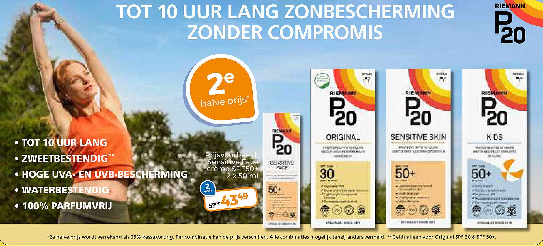 TOT 10 UUR LANG ZONBESCHERMING ZONDER COMPROMIS 2e halve prijs