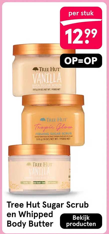 Tree Hut Sugar Scrub en Whipped Body Butter OP=OP