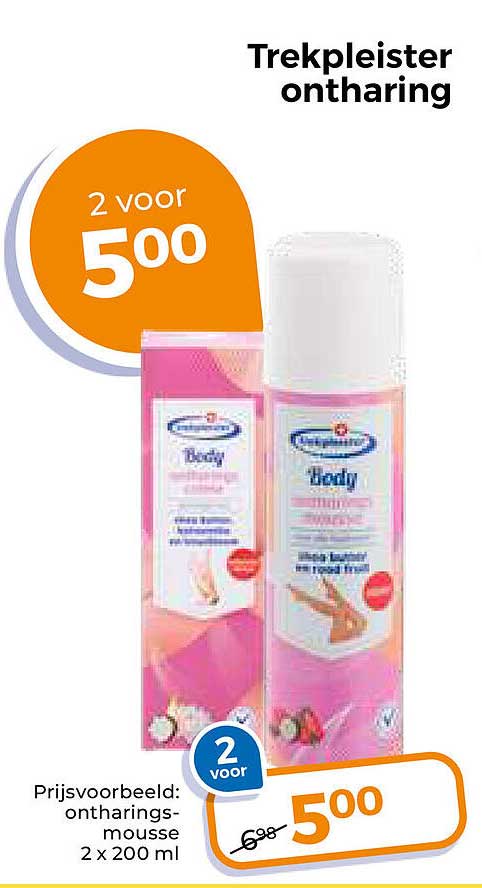 Trekpleister ontharing 2 voor 500