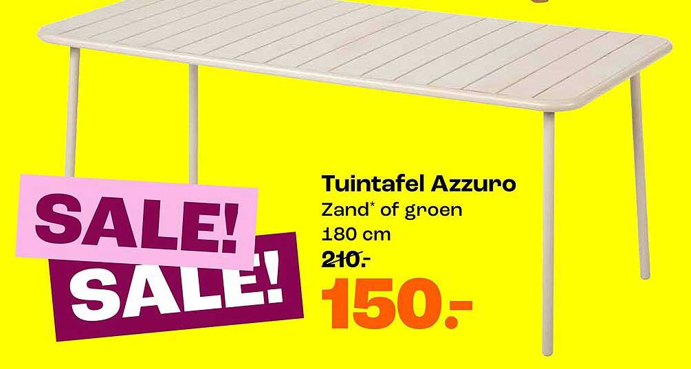 Tuintafel Azzuro Zand* of groen 180 cm