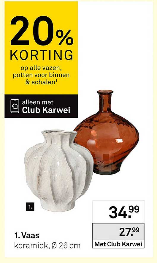 Vaas keramiek, Ø 26 cm