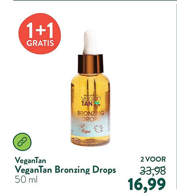 VeganTan VeganTan Bronzing Drops 50 ml 1+1 GRATIS
