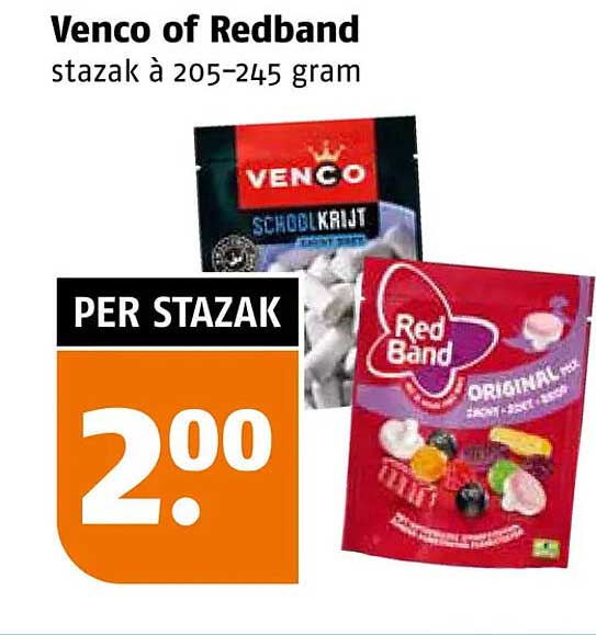 Venco of Redband stazak à 205–245 gram PER STAZAK