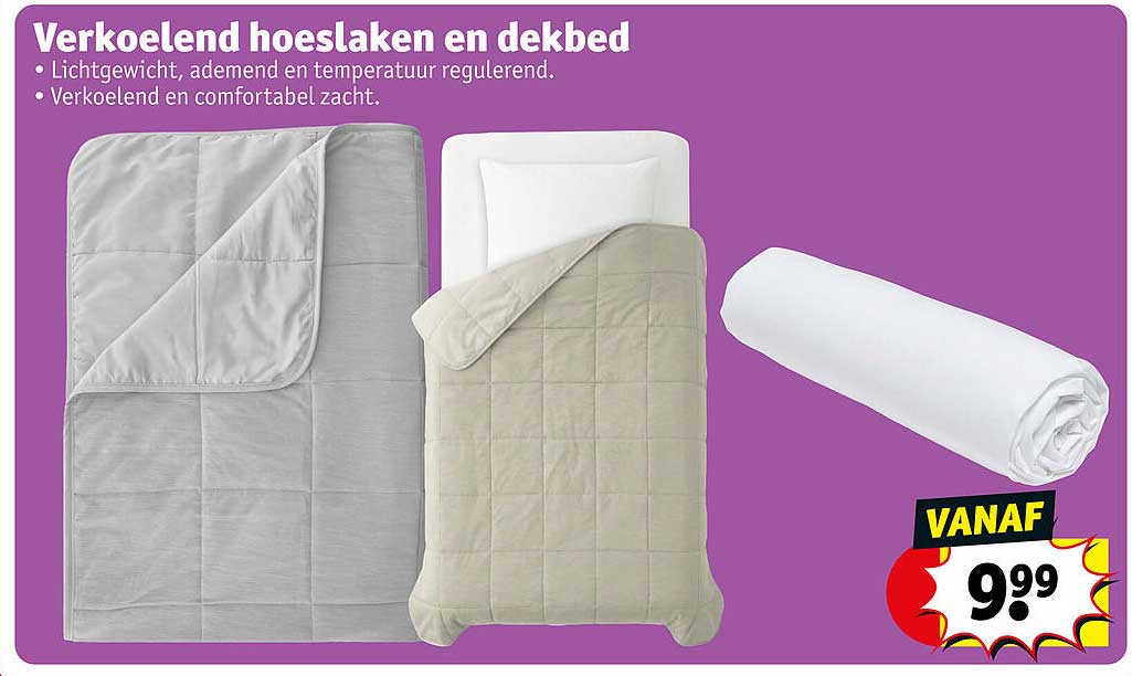 Verkoelend hoeslaken en dekbed
