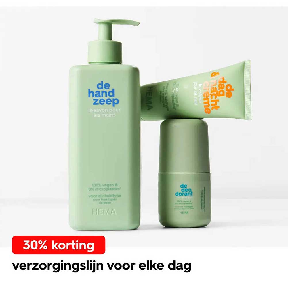 verzorgingslijn voor elke dag 30% korting