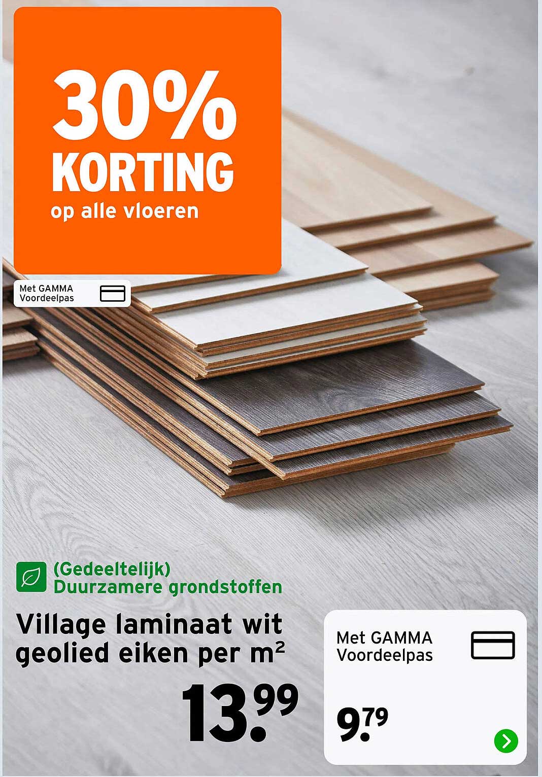 Village laminaat wit geolied eiken per m²