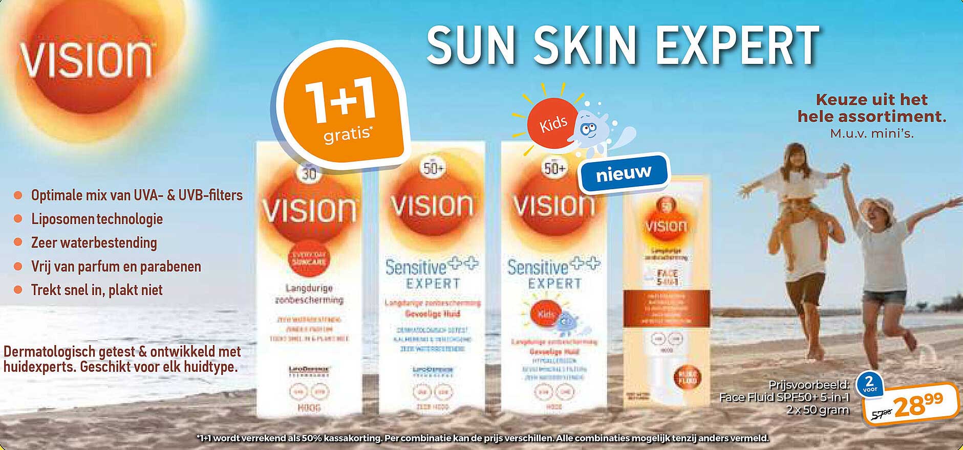 VISION SUN SKIN EXPERT 1+1 gratis