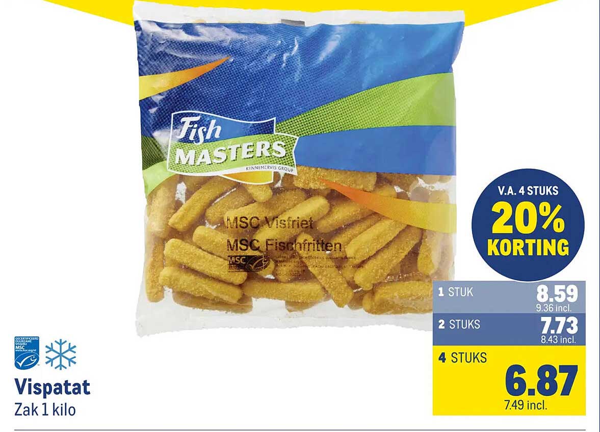 Vispatat Zak 1 kilo 20% KORTING