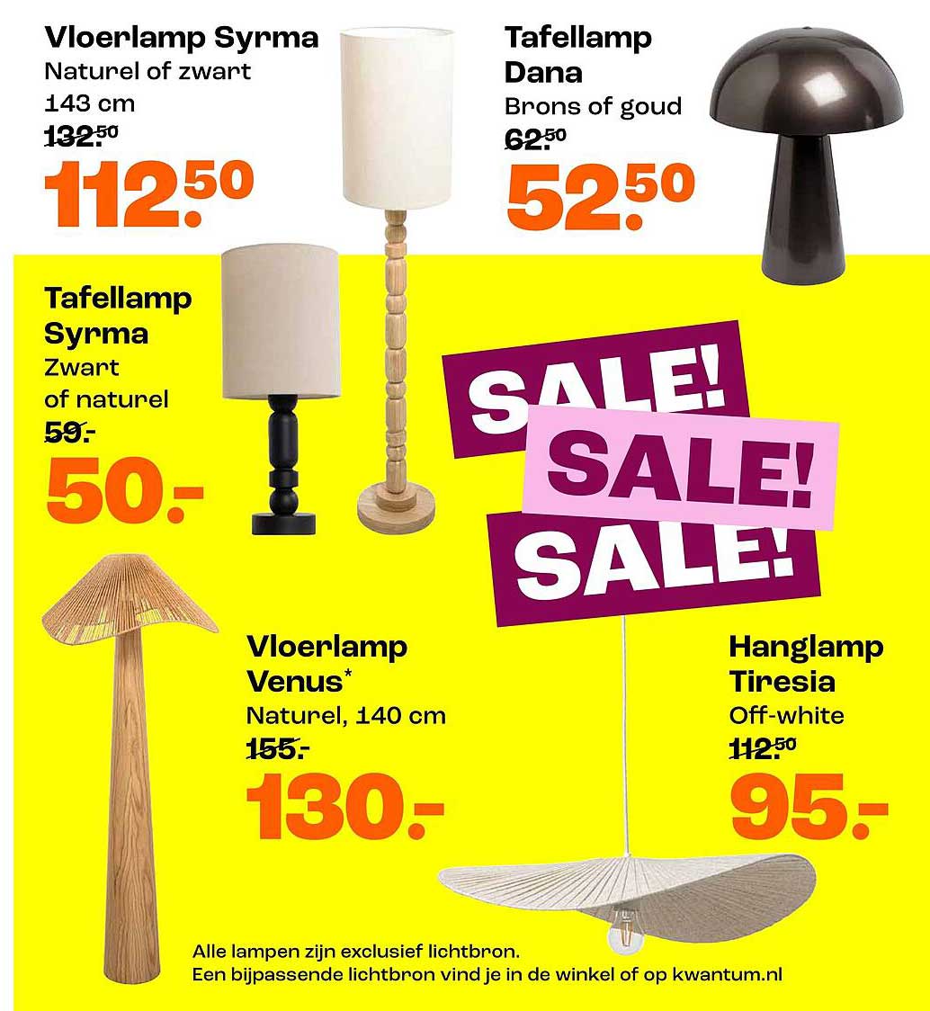 Vloerlamp Syrma Natuurlijk of zwart 143 cm