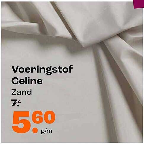 Voeringstof Celine Zand
