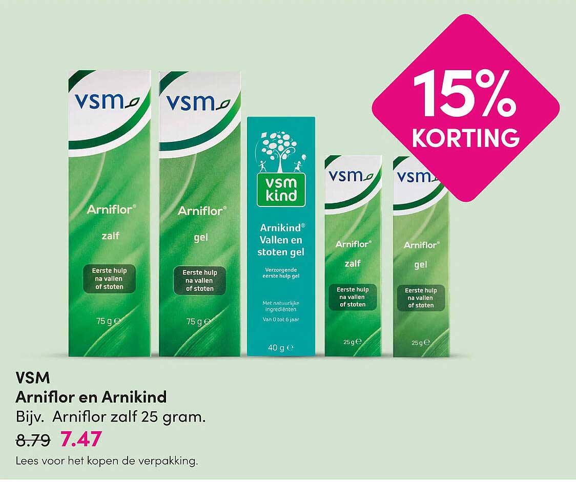 VSM Arniflor en Arnikind Bijv. Arniflor zalf 25 gram 15% KORTING
