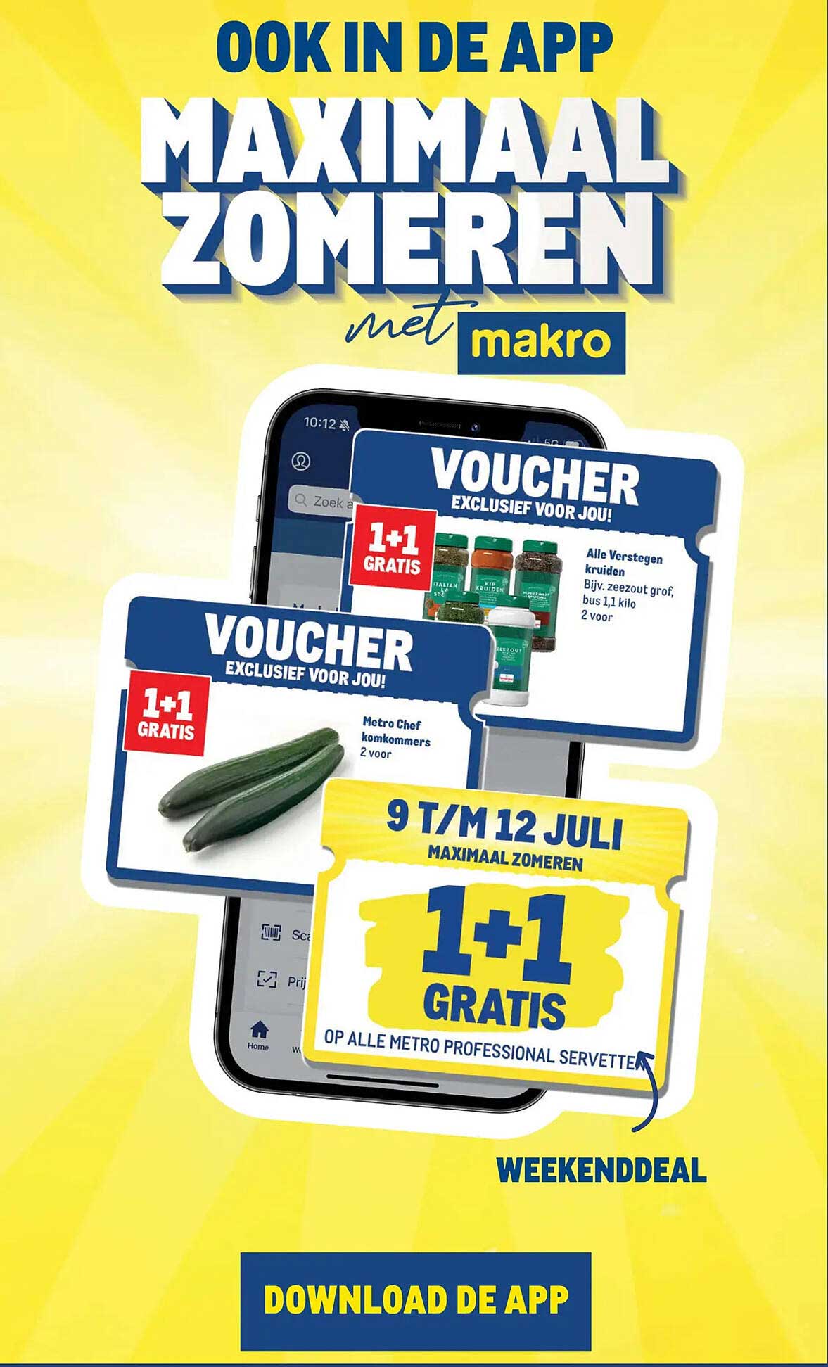 Weekenddeal 1+1 gratis