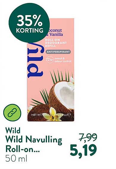 Wild Wild Navulling Roll-on... 50 ml 35% KORTING