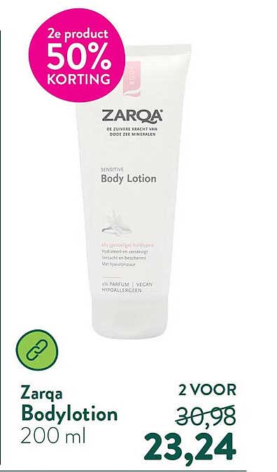 Zarqa Bodylotion 200 ml 2e product 50% KORTING