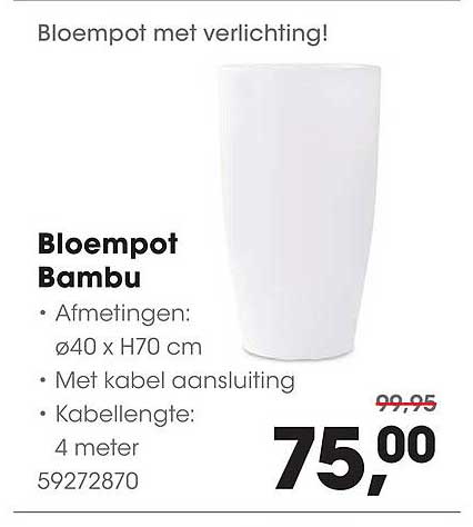 Bloempot Bambu