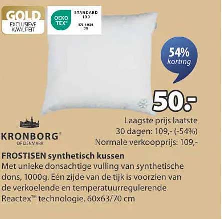 FROSTISEN synthetisch kussen