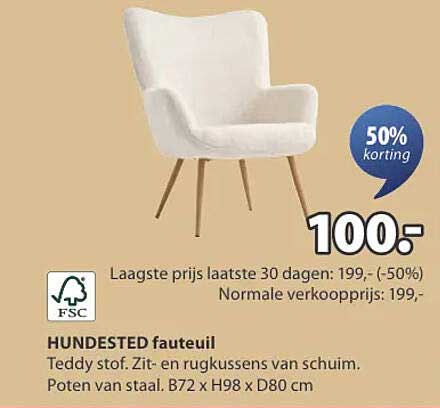 HUNDESTED fauteuil