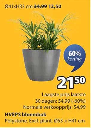 HVEPS bloembak