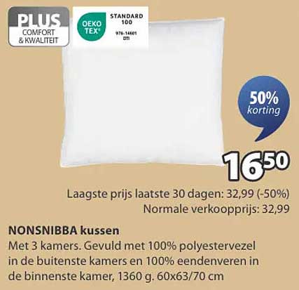 NONSNIBBA kussen