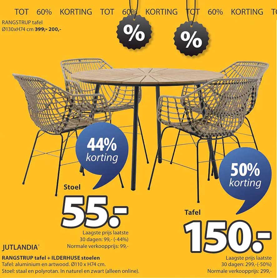 RANGSTRUP tafel + ILDERHUSE stoelen