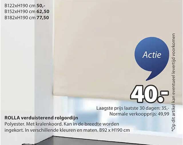 ROLLA verduisterend rolgordijn