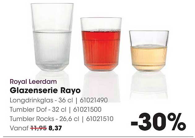 Royal Leerdam Glazenserie Rayo