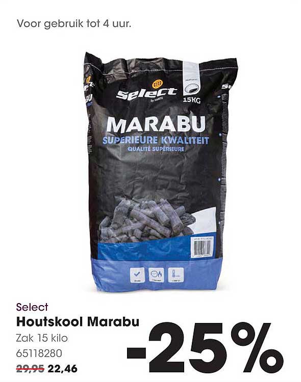 Select Houtskool Marabu 15 kilo