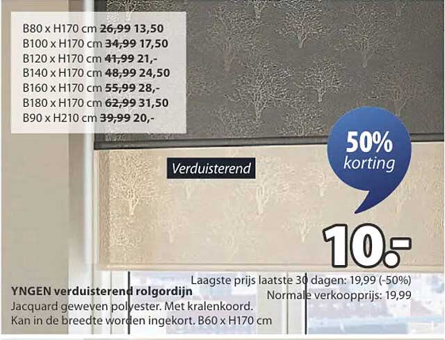 YNGEN verduisterend rolgordijn